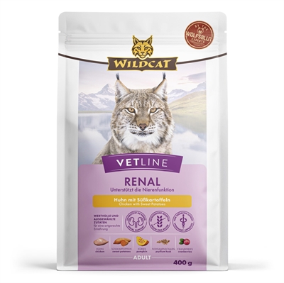 Wildcat Vetline Renal Kattefoder 400g